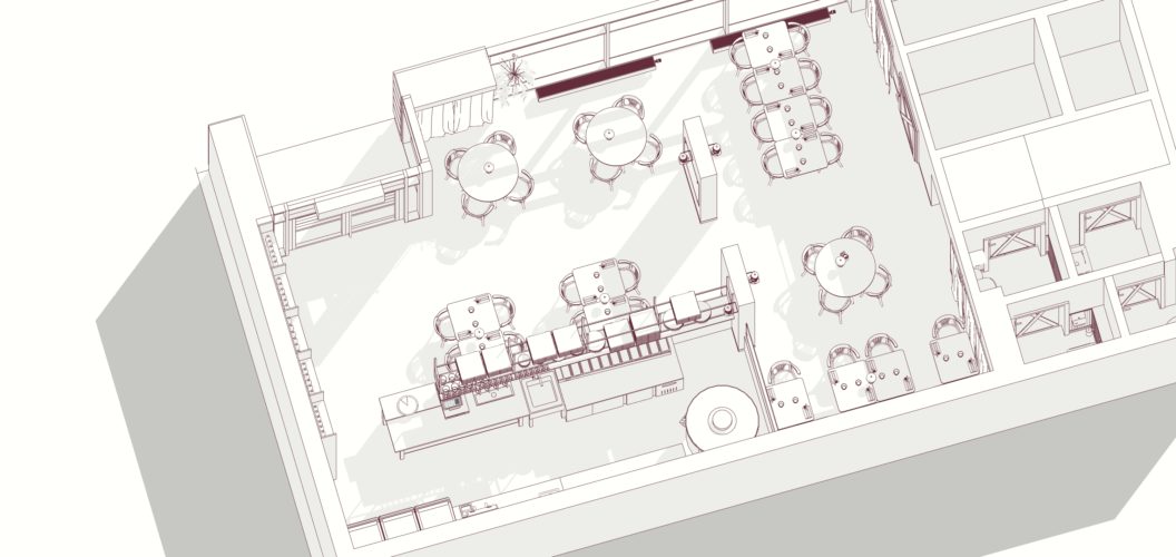 Pizzeria aksonometria 3
